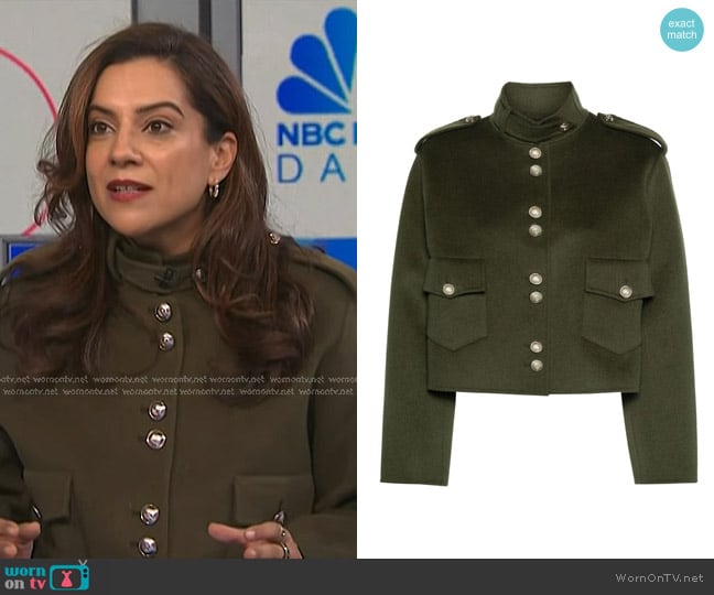 Maje Double-sided Jacket worn by Reshma Saujani on NBC News Daily