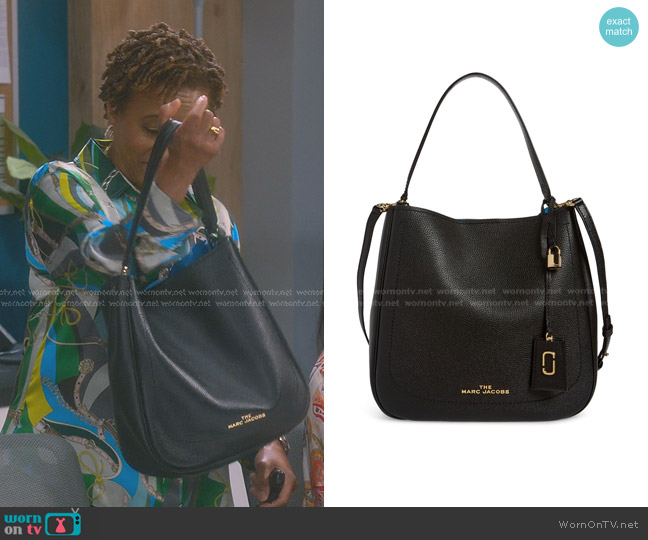 Marc Jacobs The Director Hobo Leather Handbag worn by Lucretia Turner (Wanda Sykes) on The Upshaws