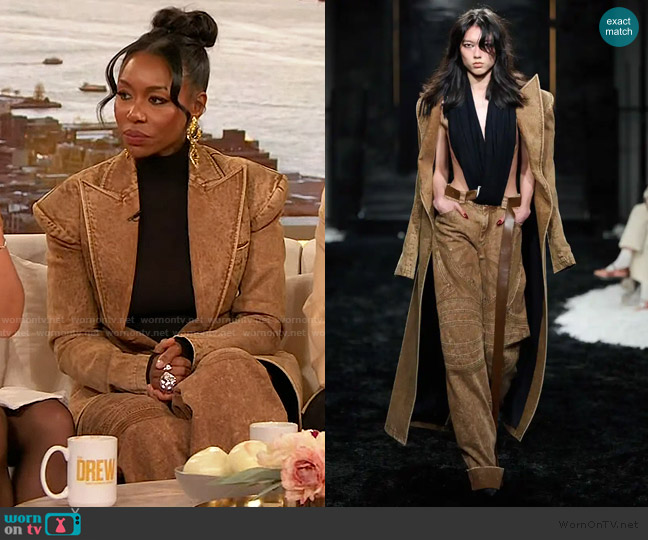 Markgong 2024 Fall Winter Collection worn by Amanda Warren on The Drew Barrymore Show