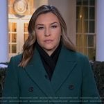 Mary’s green coat on Good Morning America