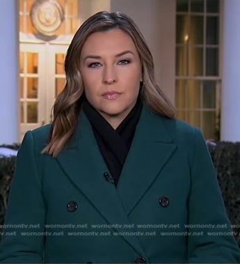 Mary’s green coat on Good Morning America