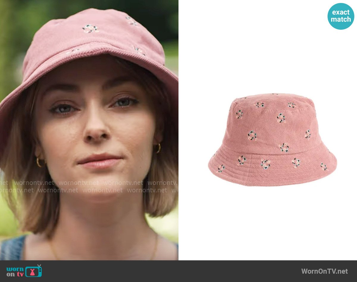 Melrose and Market Corduroy Bucket Hat worn by Alice (AnnaSophia Robb) on Grosse Pointe Garden Society