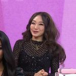 Michelle Parks’s black sequin mesh top and skirt on Today