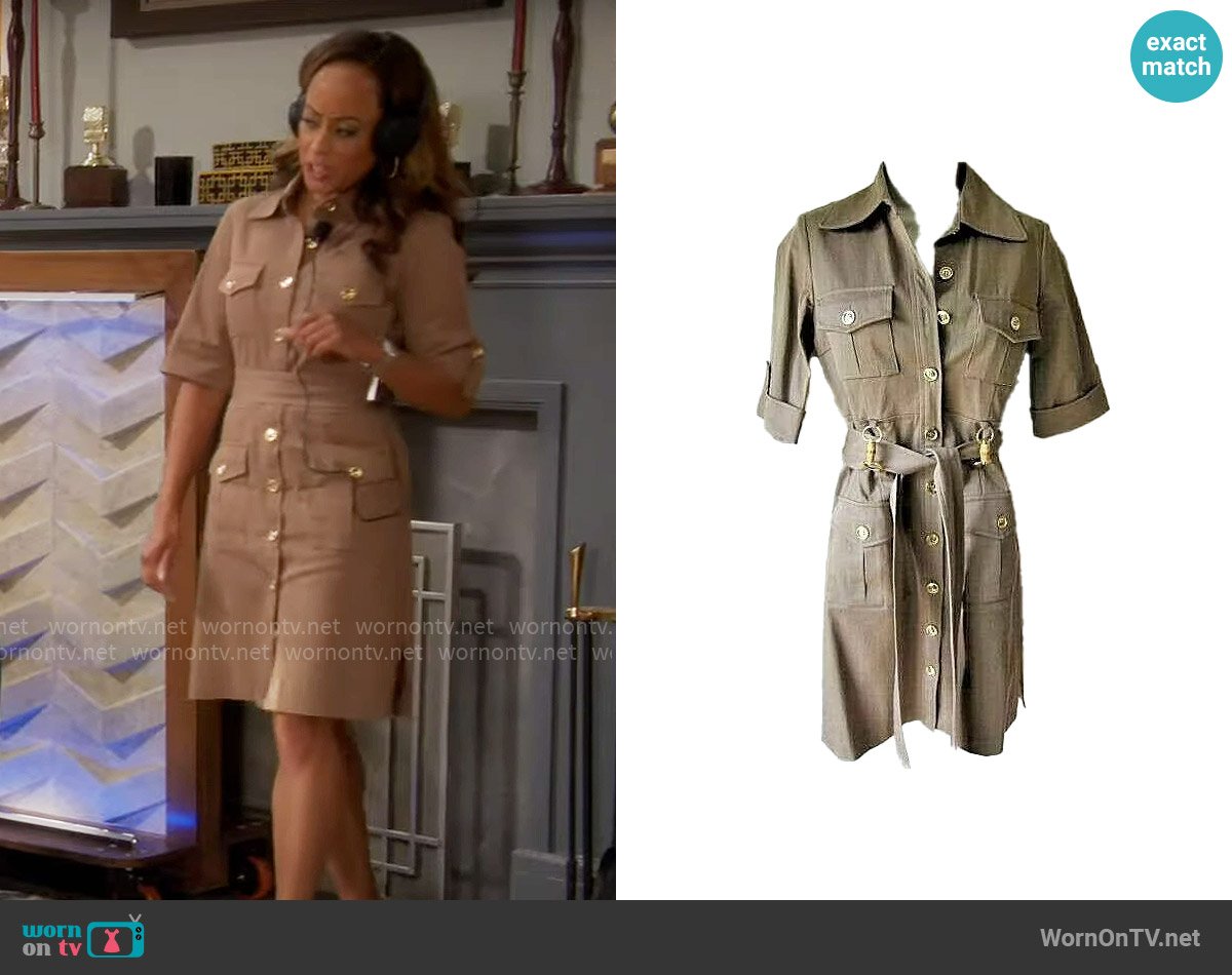 Milly Safari Dress worn by Ivy Reed (Essence Atkins) on Poppas House