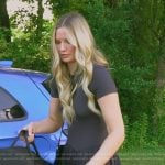 Molly’s black short sleeve dress on Southern Charm