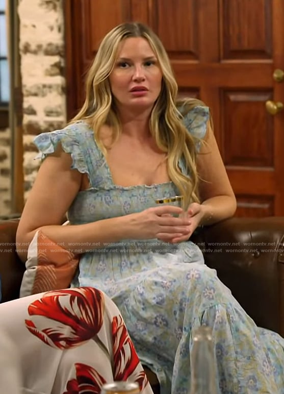 Molly's floral print smocked dress on Southern Charm