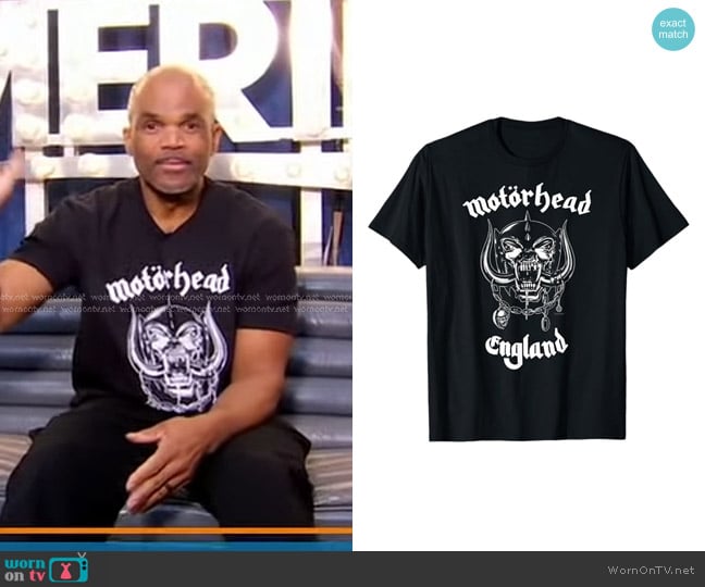 Motörhead Warpig England T-Shirt worn by Darryl McDaniels on Good Morning America