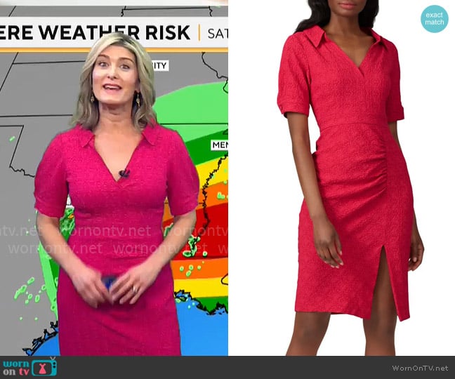 Nanette Lepore Pink Slit Dress worn by Vanessa Murdock on CBS Mornings