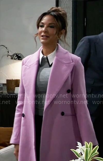 Natalia’s pink coat on General Hospital