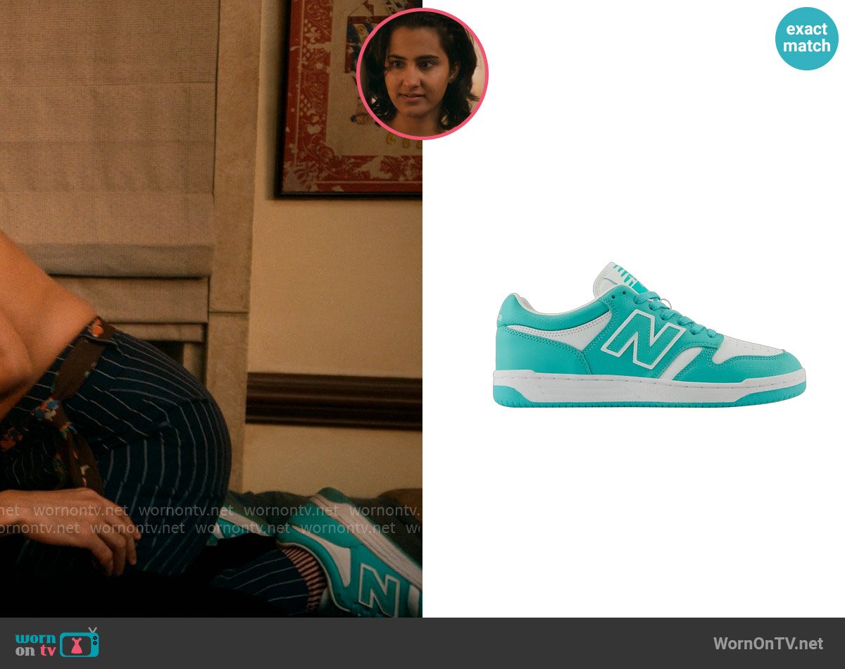 New Balance 480 Airyteal Sneakers worn by Bela Malhotra (Amrit Kaur) on The Sex Lives of College Girls