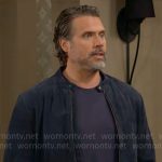 Nick’s blue suede jacket on The Young and the Restless