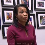 Nikole Killion’s purple twisted keyhole dress on CBS Mornings