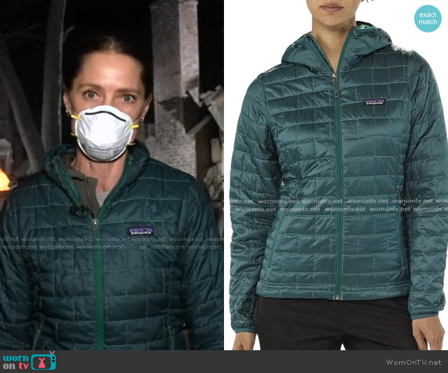 Patagonia Nano Puff Hoody worn by Kayna Whitworth on Good Morning America