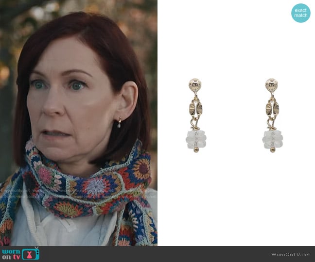 Peggy Li Baby Starburst Post Earrings worn by Elsbeth Tascioni (Carrie Preston) on Elsbeth