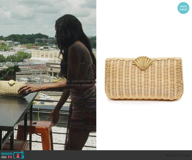 Poolside Classica Clutch worn by Stacey Rusch on The Real Housewives of Potomac