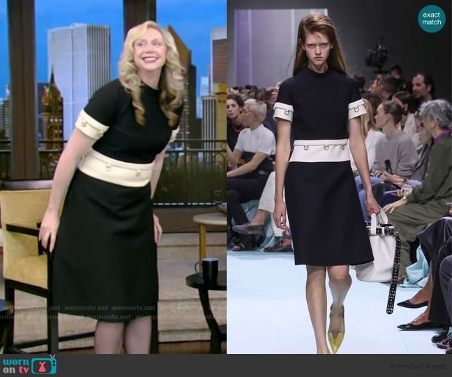 Prada 2025 Spring Summer Collection worn by Gwendoline Christie on Live with Kelly and Mark