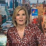 Kate's brown floral blouse on NBC News Daily