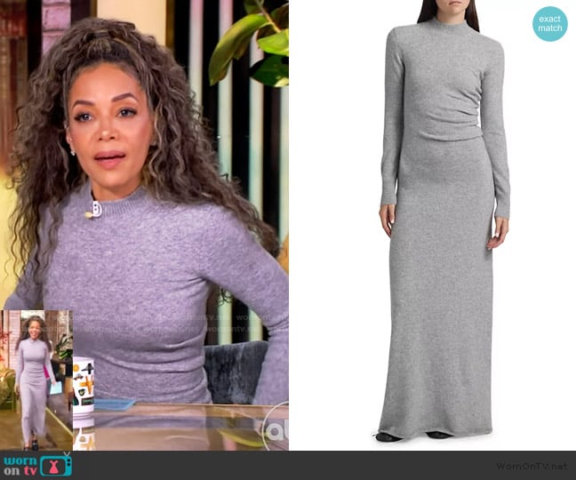 Proenza Schouler Annette Cashmere & Silk Dress worn by Sunny Hostin on The View