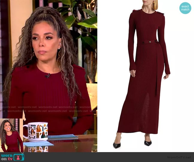 Proenza Schouler Lauryn Dress worn by Sunny Hostin on The View