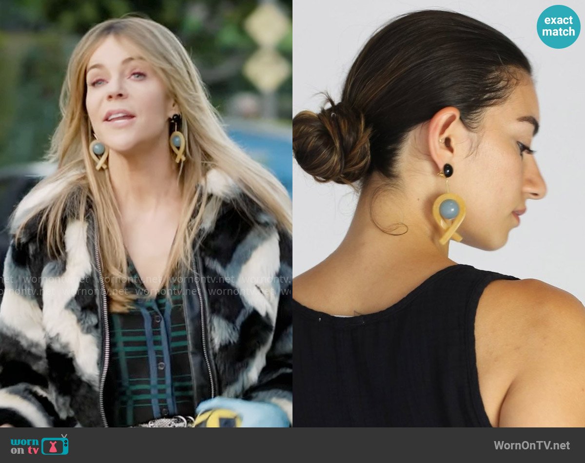 Rachel Comey Loma Earrings worn by Morgan Gillory (Kaitlin Olson) on High Potential