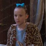 Rachel’s leopard jacket on Days of our Lives