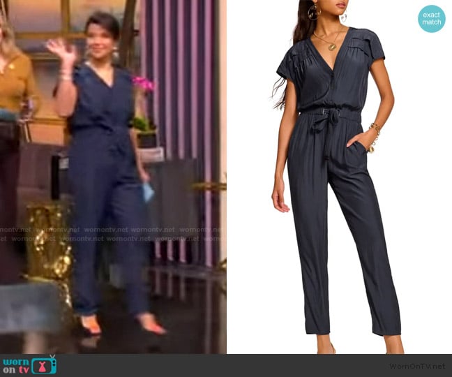 Ana’s navy jumpsuit on The View