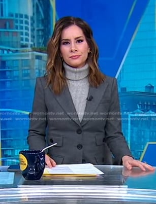 Rebecca's grey blazer on Good Morning America