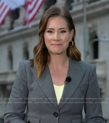 Rebecca's grey blazer on Good Morning America