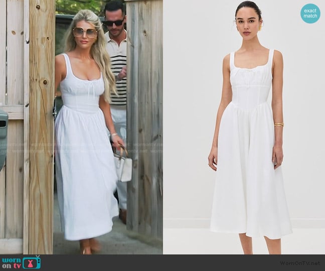 Madison’s white linen dress on Southern Charm