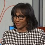 Rehema Ellis’s houndstooth jacket on NBC News Daily