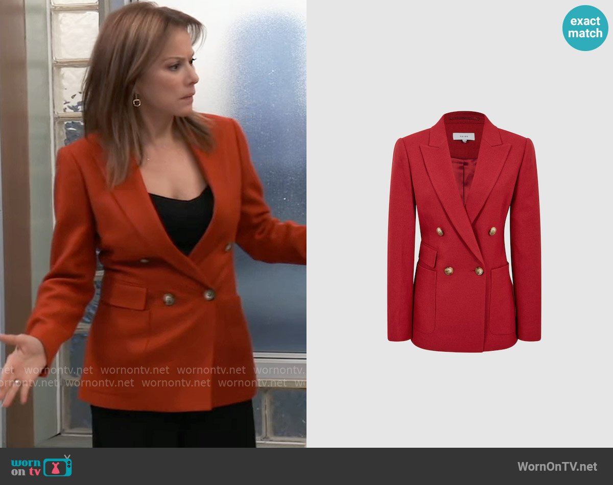 Reiss Lola Blazer worn by Alexis Davis (Nancy Lee Grahn) on General Hospital