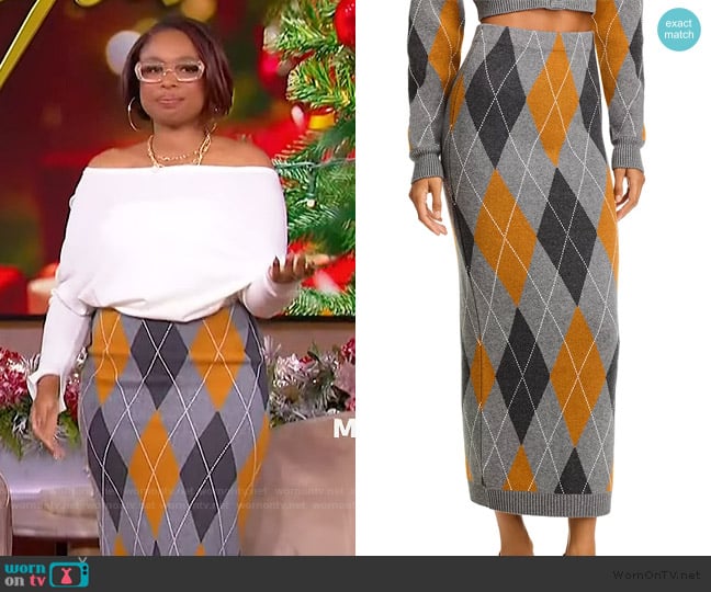 Ronny Kobo Callie Maxi Skirt worn by Jennifer Hudson on The Jennifer Hudson Show