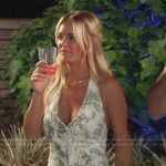 Salley’s green floral print mini dress on Southern Charm