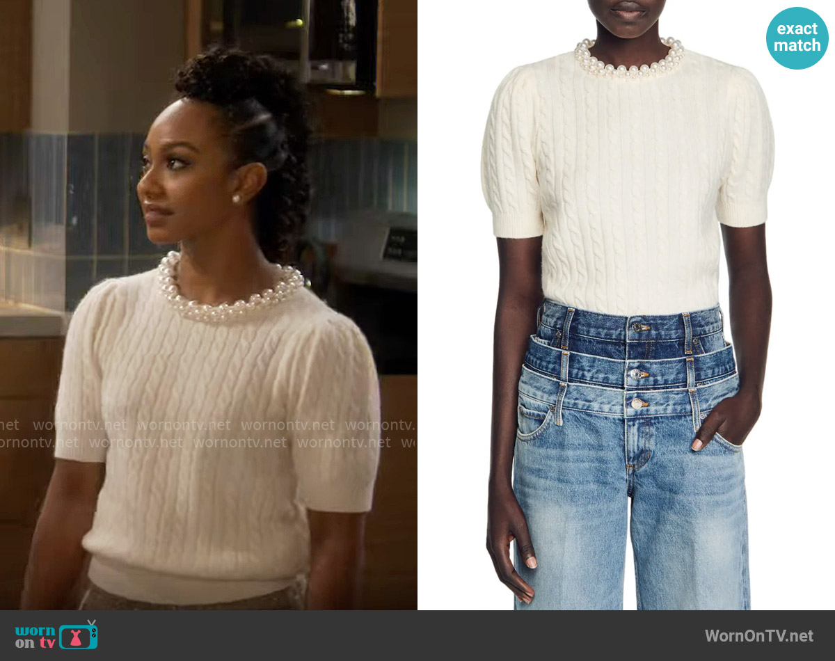 Sandro Madie Sweater worn by Nina (Tetona Jackson) on Poppas House