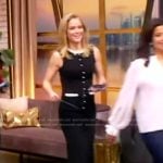 Sara’s sleeveless button front dress on The View