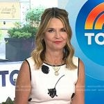 Savannah’s floral buckle belt on Today