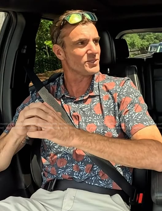 Shep's floral print shirt on Southern Charm