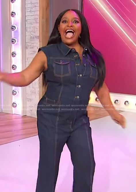 Sherri’s denim jumpsuit on Sherri