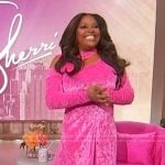 Sherri’s pink velvet cutout dress on Sherri