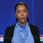 Shirleen Allicot’s blue satin top on Good Morning America
