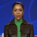 Shirleen’s brown leather jacket on Good Morning America