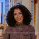 Shirleen’s brown plaid top on Good Morning America