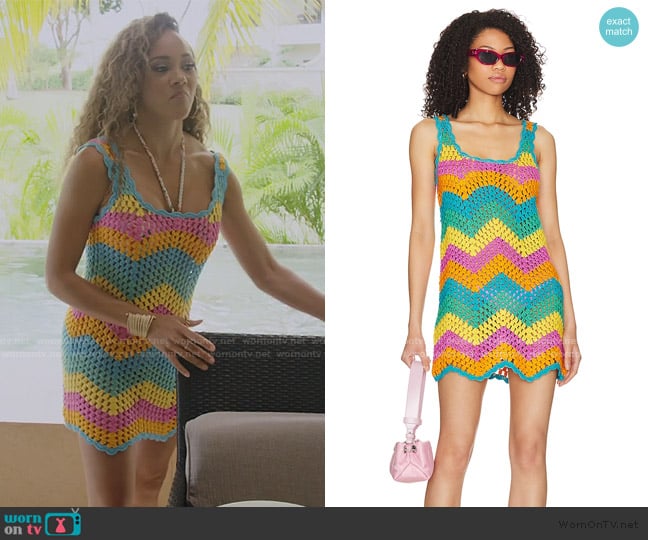 Show Me Your Mumu Tara Mini Dress worn by Ashley Darby on The Real Housewives of Potomac