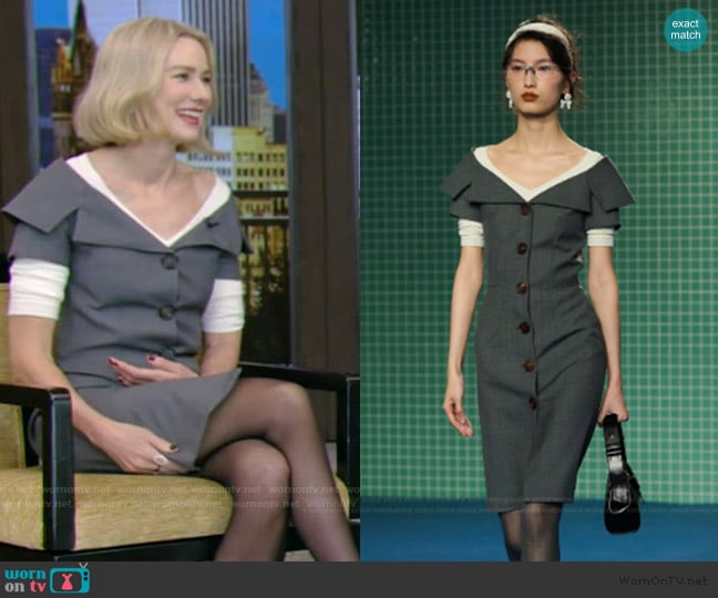 ShuShu/Tong 2025 Spring Summer Collection worn by Naomi Watts on Live with Kelly and Mark