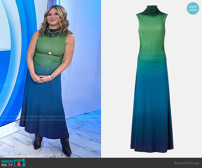 Simkhai Aldina Midi Dress worn by Jenna Bush Hager on Today