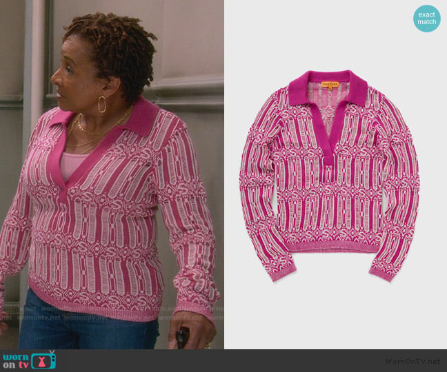 Stine Goya Kiza Sweater worn by Lucretia Turner (Wanda Sykes) on The Upshaws