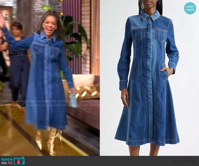 Sunny’s denim shirtdress on The View