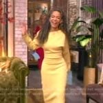 Sunny’s yellow one off shoulder dress on The View