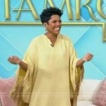 Tamron’s yellow fringe top on Tamron Hall Show