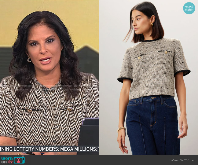 Ted Baker Felioj Top worn by Darlene Rodriguez on Today